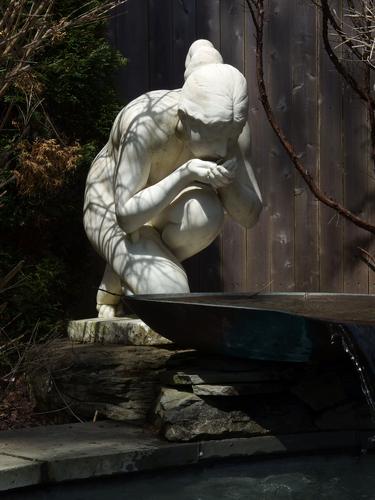 statue at Fuller Gardens at North Hampton in coastal New Hampshire