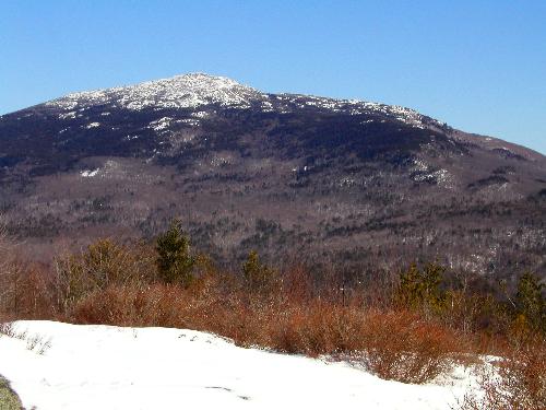 view of Mount Monadnock from Gap Mountain in New Hampshire