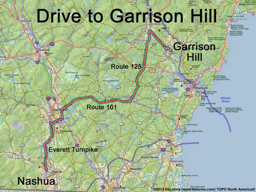 Garrison Hill drive route