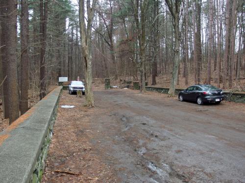 parking for Gates Pond in eastern Massachusetts
