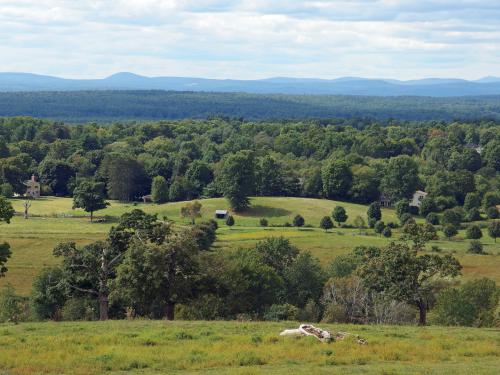 view west in September from Gibbet Hill near Groton in northeastern Massachusetts