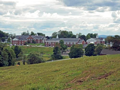 view in September of Lawrence Academy from Gibbet Hill near Groton in northeastern Massachusetts