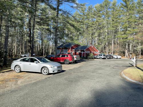 parking in March at F. Gilbert Hills State Forest in eastern Massachusetts