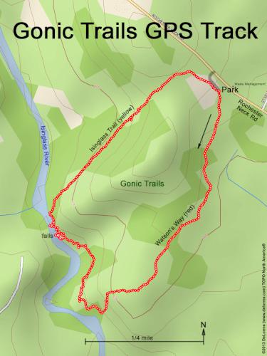 Gonic Trails gps track