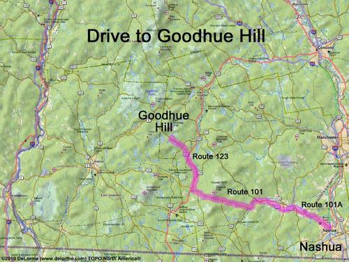 Goodhue Hill drive route