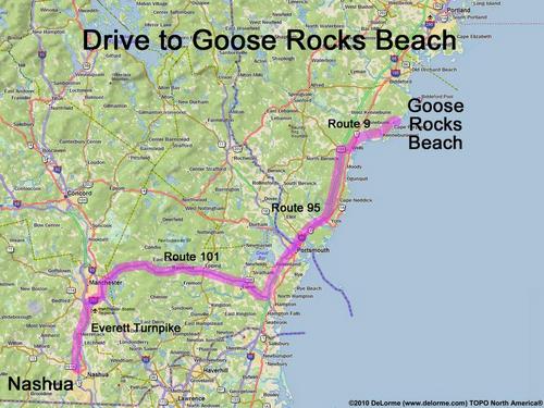 Goose Rocks Beach drive route