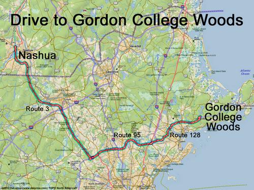 Gordon College Woods route