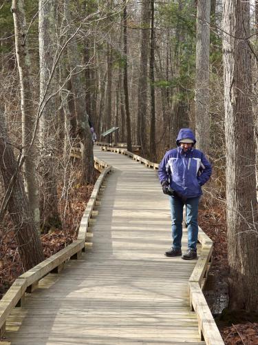 boardwalk in January at Great Bay NERR near Portsmouth NH
