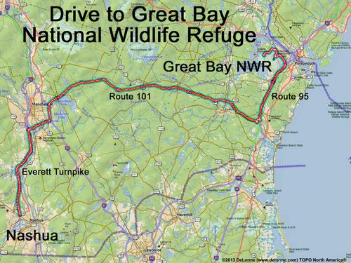 Great Bay NWR drive route