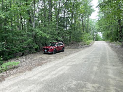 parking in June at Great Brook Trail in southern New Hampshire