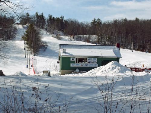 ski area in February at Great Gains Memorial Forest near Franklin, New Hampshire