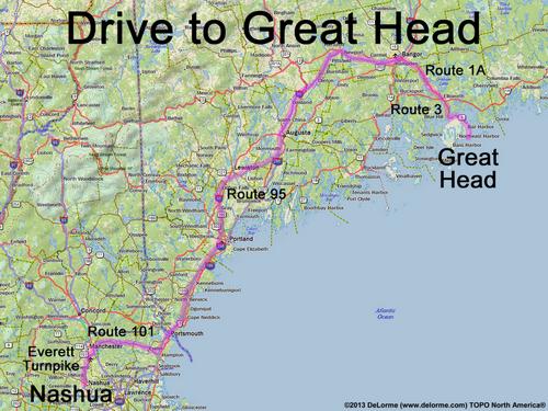 Great Head drive route