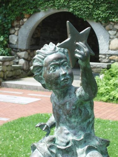 The Millennium Child sculpture at Greeley Park in New Hampshire