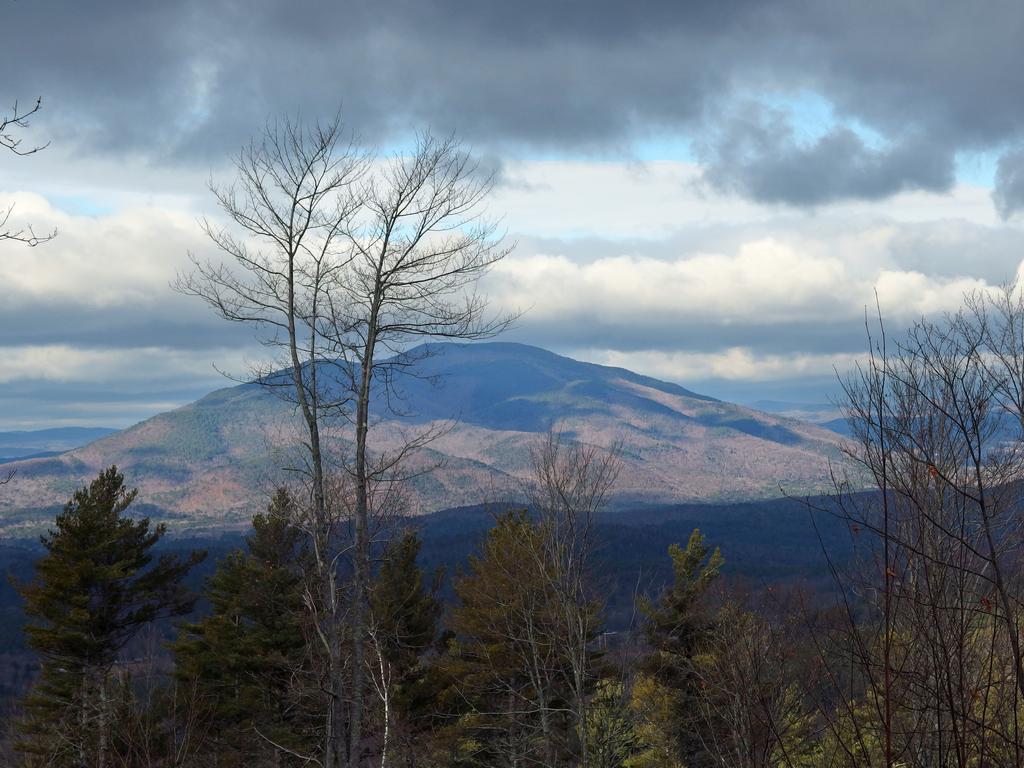 Mount Ascutney as seen in December from the tower access road to Green Mountain in Claremont, NH