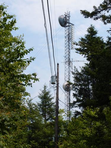 communications tower 2 near the summit of Green Mountain at Claremont in New Hampshire
