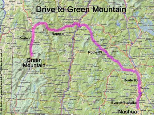 Green Mountain drive route