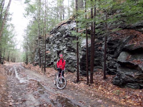 Fred in November on the Greenville-Mason Rail Trail in southern New Hampshire
