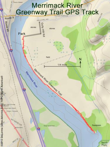Merrimack River Greenway Trail gps track