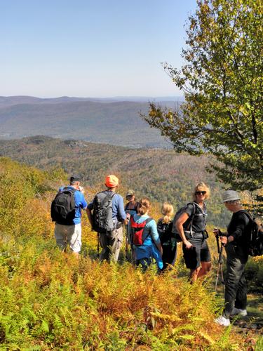 hikers on the Thunderbolt Trail to Mount Greylock in Massachusetts