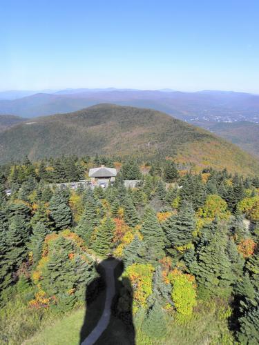view in October from the tower atop Mount Greylock in Massachusetts