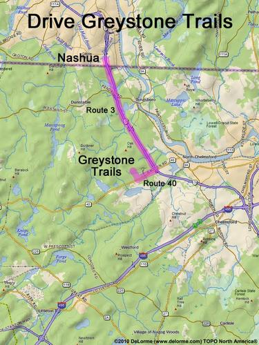 Greystone Trails drive route