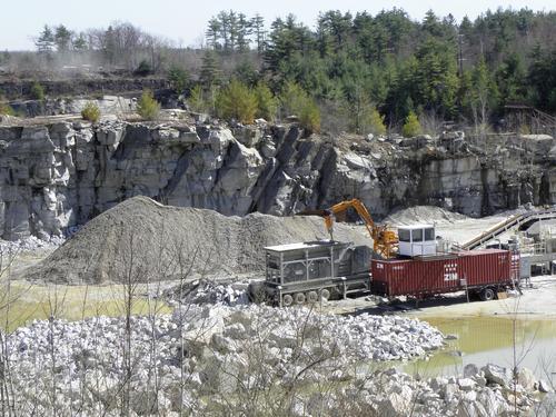 quarry adjacent to Greystone Trails in Massachusetts