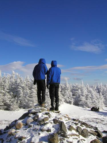 hikers on Mount Hale in New Hampshire