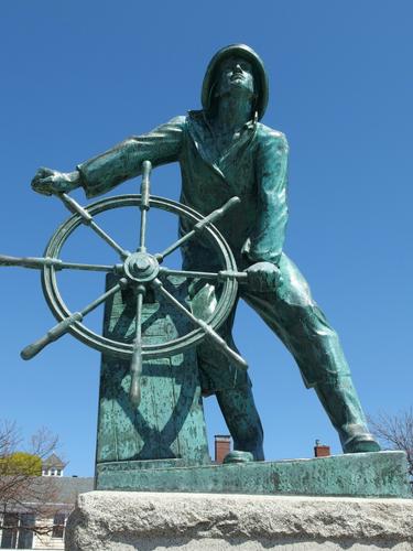 Man at the Wheel Statue at Gloucester in northeastern Massachusetts