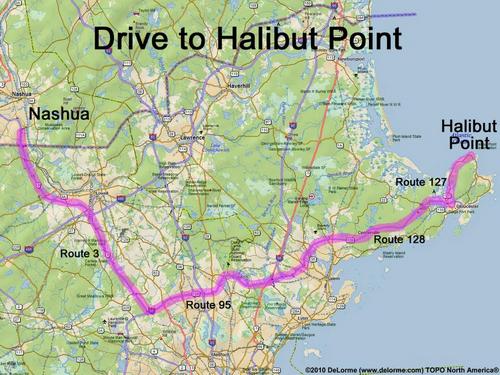 Halibut Point drive route