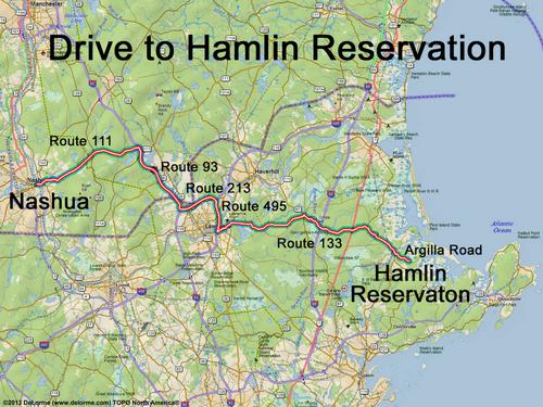 Hamlin Reservation drive route
