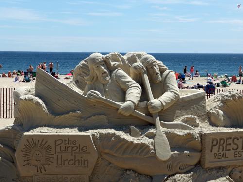 June 2019 sand sculpture at Hampton Beach in New Hampshire
