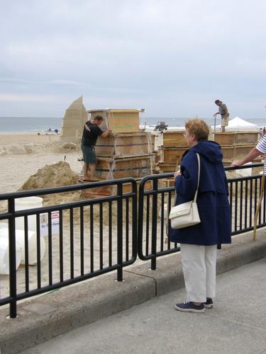 sand sculpture competition at Hampton Beach in New Hampshire