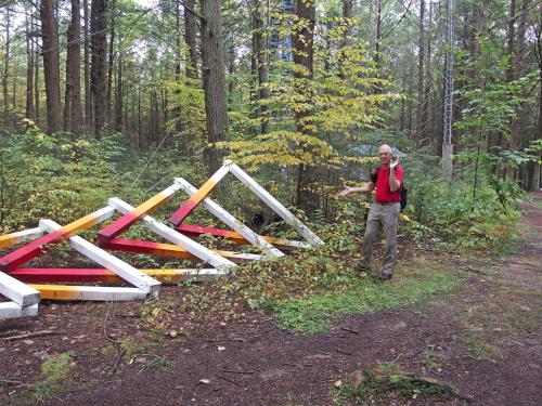Hemlock Hospice modern art at Harvard Research Forest in north central Massachusetts