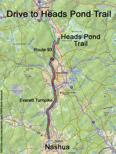 Heads Pond drive route