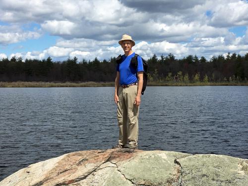 Fred in May at the point on Heads Pond near Hooksett in southern New Hampshire