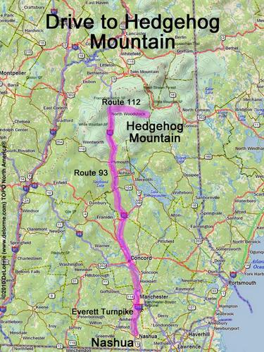 Hedgehog Mountain drive route