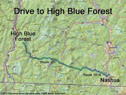 High Blue Forest drive route
