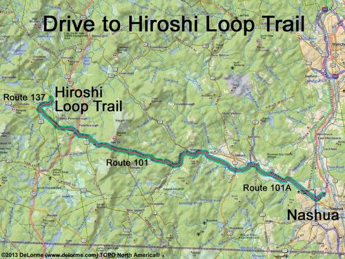 Hiroshi Loop Trail drive route