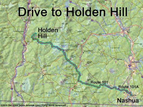 Holden Hill drive route