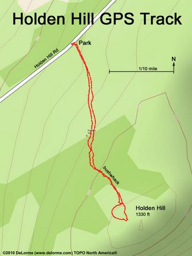 Holden Hill gps track