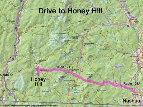 Honey Hill drive route