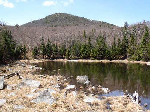 remote pond with view of The Horn in New Hampshire