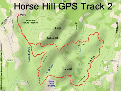 Horse Hill Nature Preserve gps track