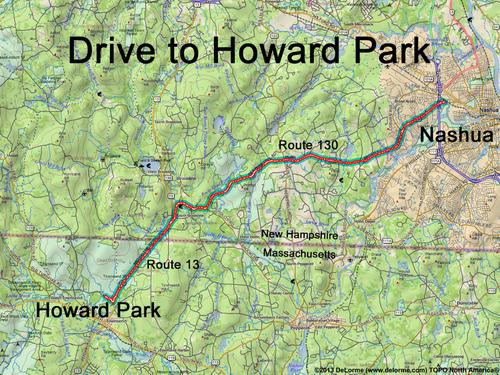 Howard Park drive route