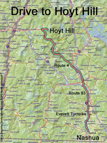 Hoyt Hill drive route