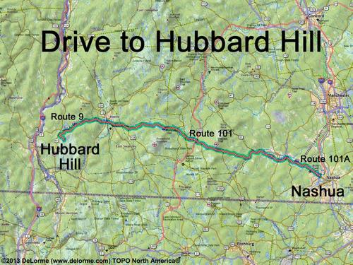 Hubbard Hill drive route