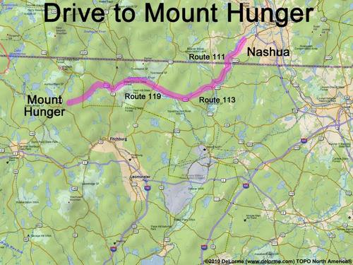 Mount Hunger drive route