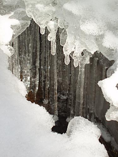 icicles near Mount Huntington in New Hampshire
