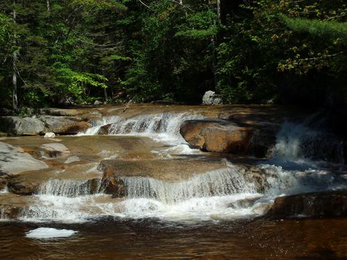 Swift River falls on the way to Mount Huntington East in New Hampshire