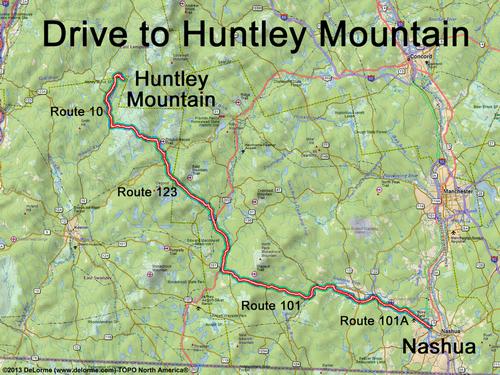 Huntley Mountain drive route